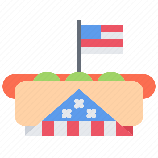 Hot, fog, food, flag, sausage, united, states icon - Download on Iconfinder