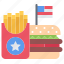 burger, hamburger, food, cheeseburger, french, fries, united, states, america 