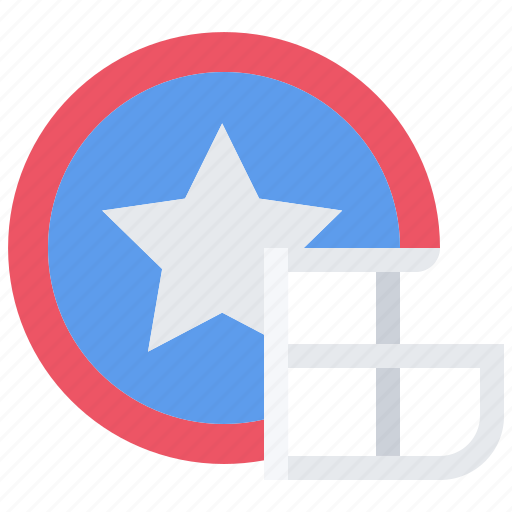 American, football, helmet, game, flag, united, states icon - Download on Iconfinder