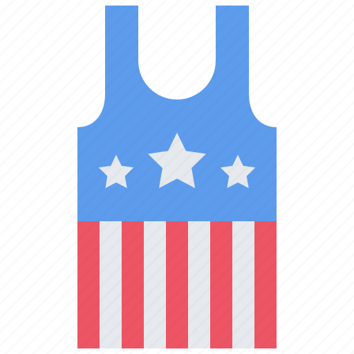 Undershirt, clothes, flag, united, states, america, usa icon - Download on Iconfinder