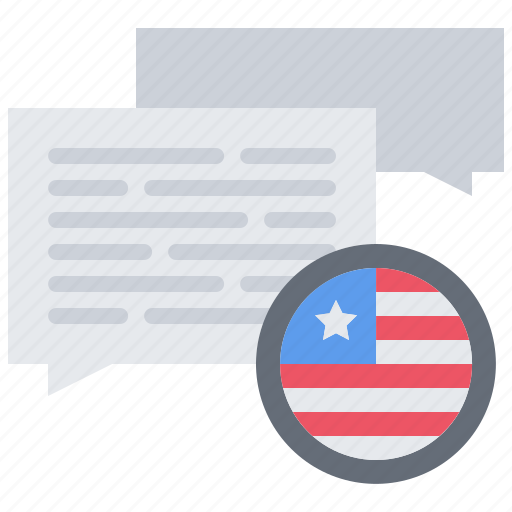 Language, message, flag, united, states, america, usa icon - Download on Iconfinder