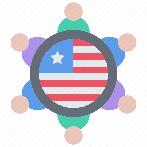 People, group, team, flag, united, states, america icon - Download on Iconfinder