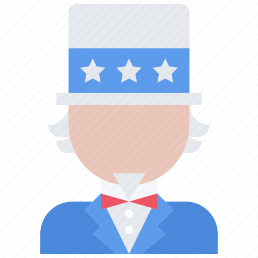 Uncle, sam, man, flag, united, states, america icon - Download on Iconfinder