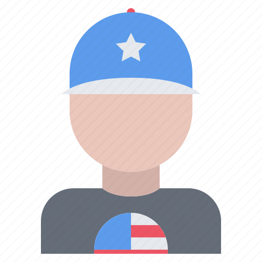 Man, flag, united, states, america, usa, nation icon - Download on Iconfinder