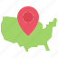 map, pin, location, united, states, america, usa, nation, country 