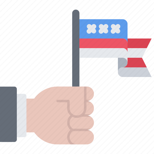 Hand, flag, united, states, america, usa, nation icon - Download on Iconfinder