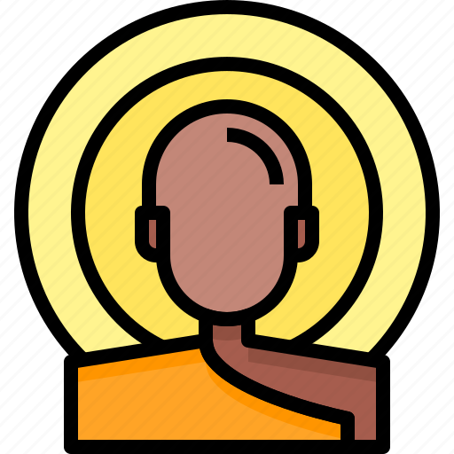 Man, india, monk, buddhist, cultures icon - Download on Iconfinder