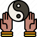 hands, yin, balance, yang, religion