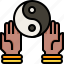 hands, yin, balance, yang, religion 