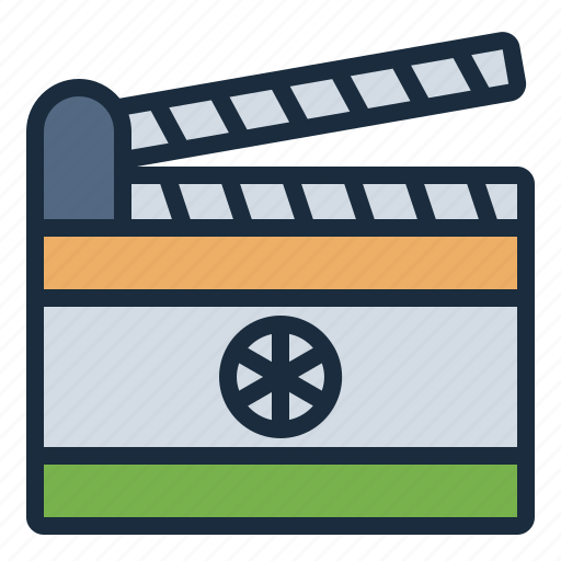 Bollywood, movie, clipper, film, india icon - Download on Iconfinder