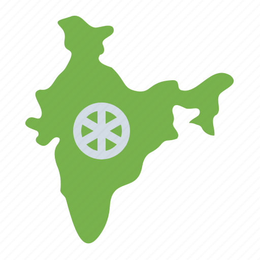 India, map, region, india map icon - Download on Iconfinder