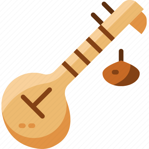 India, instruments, music, veena icon - Download on Iconfinder