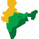 india, map