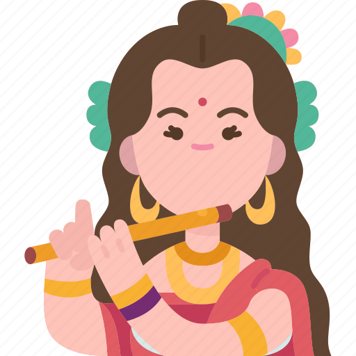 Radha, radhika, hindu, goddess, mythology icon - Download on Iconfinder