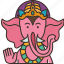 ganesha, hindu, god, elephant, fortune 
