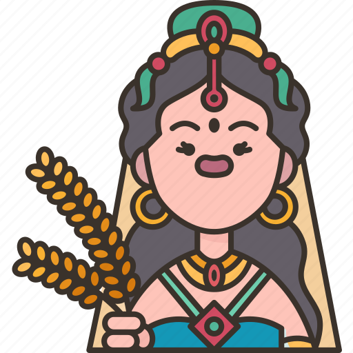 Goddess, rice, shridevi, fertility, hinduism icon - Download on Iconfinder