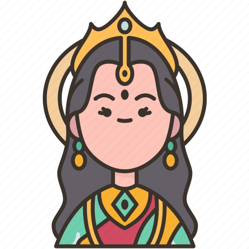 Parvati, hindu, goddess, fertility, divine icon - Download on Iconfinder
