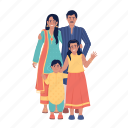 indian familly, ethnic outfits, indian holidays, indian culture 