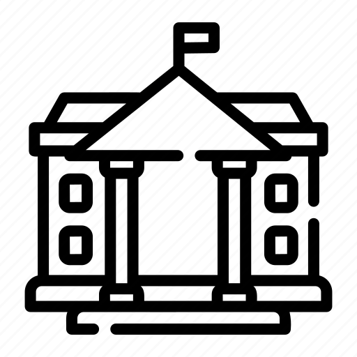 White, house, royal, palace, monument, building, indonesia icon - Download on Iconfinder