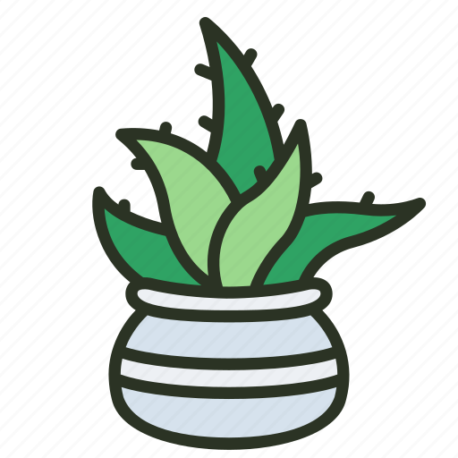 Leaf, aloe, herbal, green, succulent icon - Download on Iconfinder