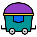 cart, engineer, factory, industrial, technology, trolley 