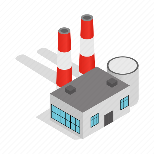 Exhaust, fog, isometric, plant, power, station, thermal icon - Download on Iconfinder