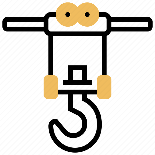Factory, hook, machine, overhead, pulley icon - Download on Iconfinder