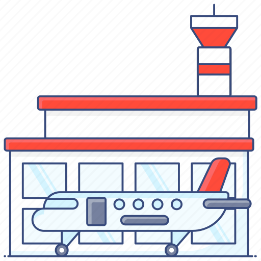 Airport, landing field, landing place, aerodrome, aviation field icon - Download on Iconfinder