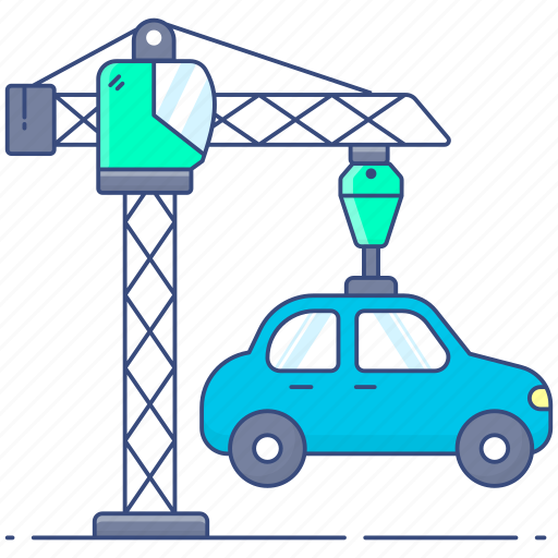 Crane, machine, tower crane, crane machine, construction crane, tower machine, car filter icon - Download on Iconfinder