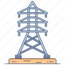 electric, tower, transmission tower, electric tower, electrical pillar, power tower, electricity plant