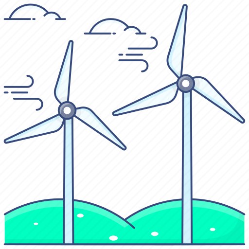 Wind, turbine, windmill, wind turbine, aerogenerators, wind generators, wind farm icon - Download on Iconfinder