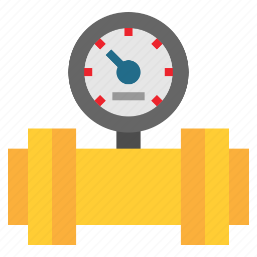 Dial, gas, gauge, industry, pipe, pipeline icon - Download on Iconfinder