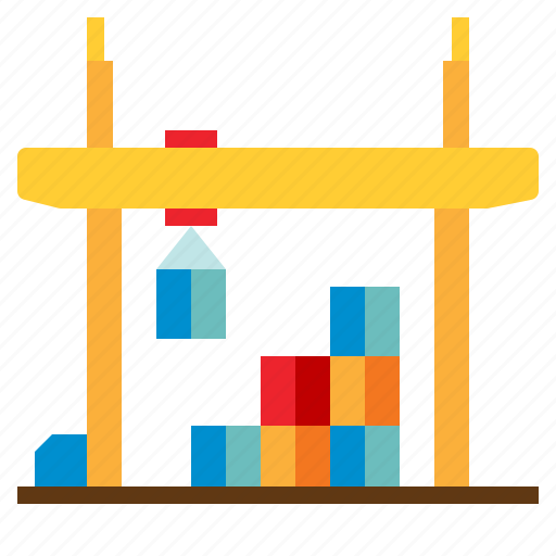 Container, containers, crane, industry, port, storage icon - Download on Iconfinder