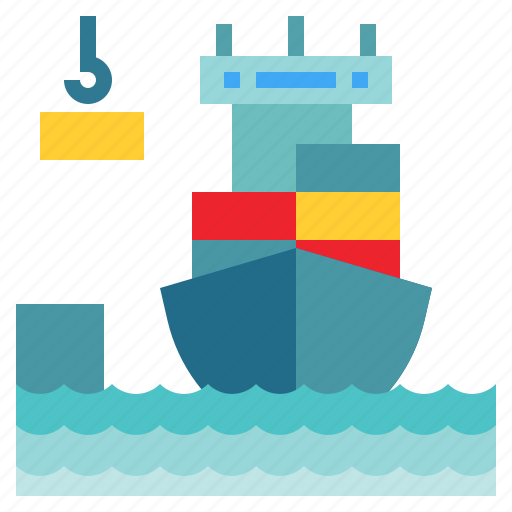 Boat, cargo, distribution, industry, ship, transport, travelling icon - Download on Iconfinder