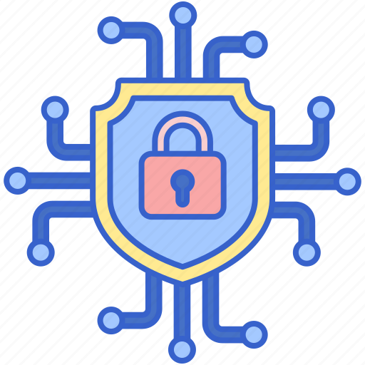 Cybersecurity, technology, cyber, security, network security, protection, shield icon - Download on Iconfinder