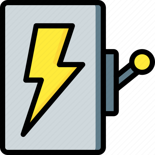 Electricity, factory, industrial, industry, machines, manufacture, switch icon - Download on Iconfinder