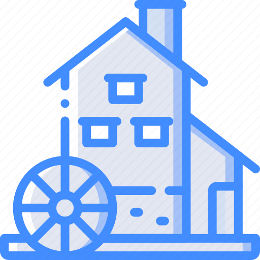 Factory, industrial, industry, machines, manufacture, mill, water icon - Download on Iconfinder