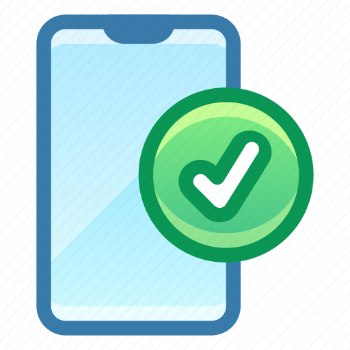 Mobile, smartphone, check, tick icon - Download on Iconfinder