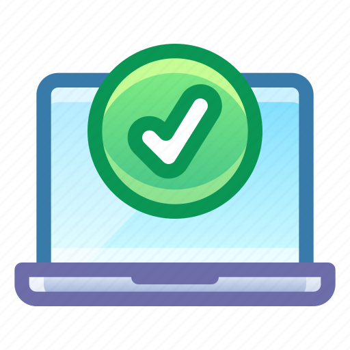 Laptop, done, check, tick icon - Download on Iconfinder