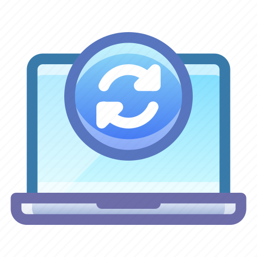 Laptop, sync, synchronize icon - Download on Iconfinder