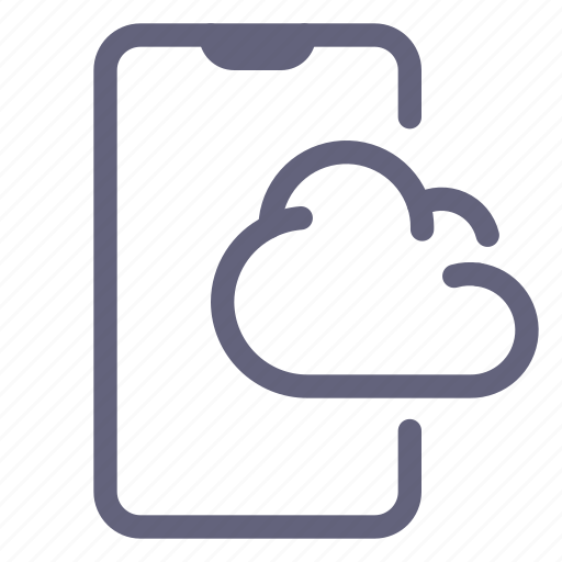Smartphone, cloud, data icon - Download on Iconfinder