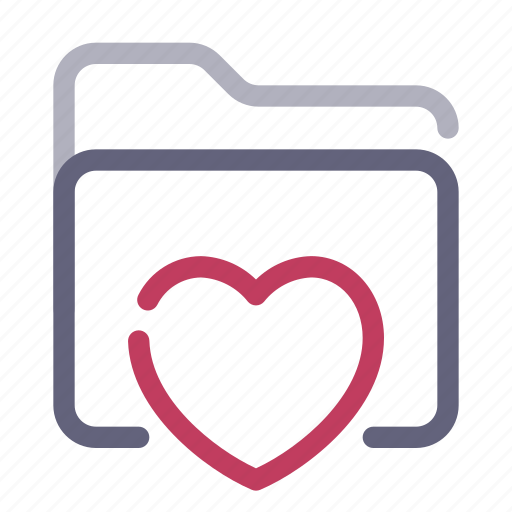 Folder, favorite, heart icon - Download on Iconfinder
