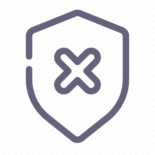 Shield, protection, bad, threat icon - Download on Iconfinder