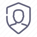 shield, protection, account, privacy