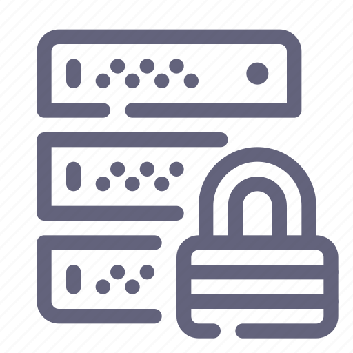 Server, lock, safe, encrypted, protected icon - Download on Iconfinder