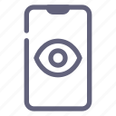 mobile, smartphone, privacy, eye, track