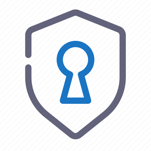Shield, protection, secret, keyhole icon - Download on Iconfinder