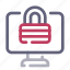 computer, lock, encrypted 