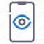 mobile, smartphone, eye, track 
