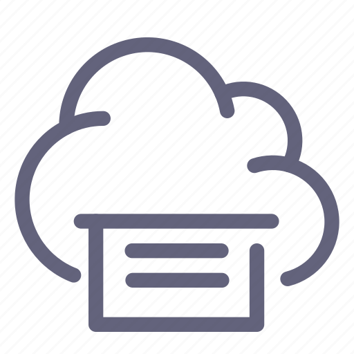 Cloud, hosting, document, printer icon - Download on Iconfinder